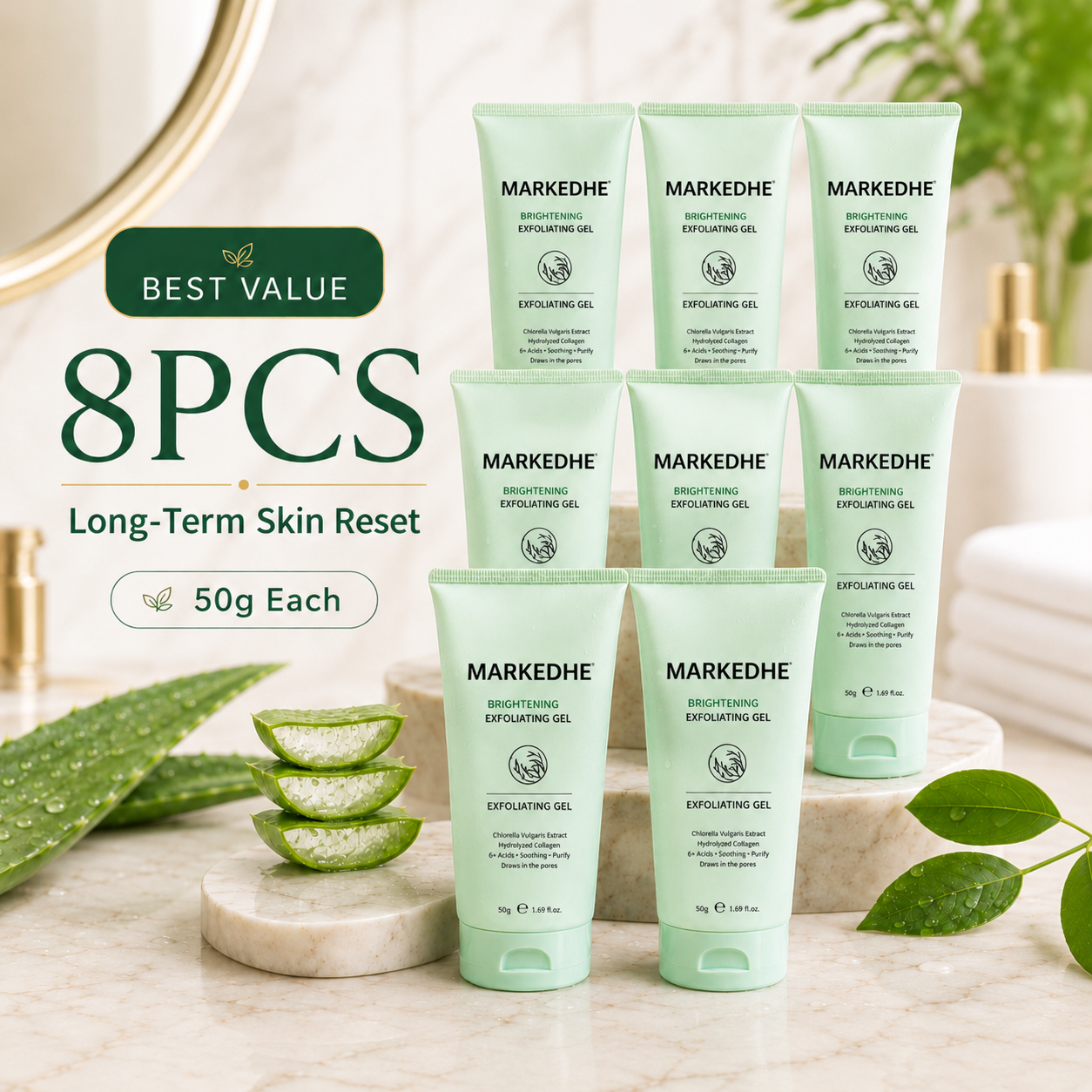 MARKEDHE Face & Body Soft Peel Glow Reset Gel