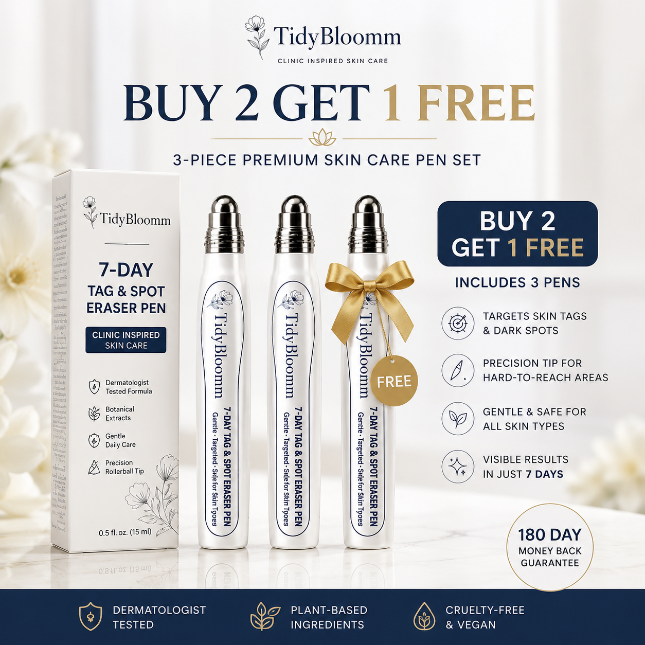 3-Pack👨‍⚕️BUY 2GET 1 FREE✒️--Basic Care - For Minor Clusters
