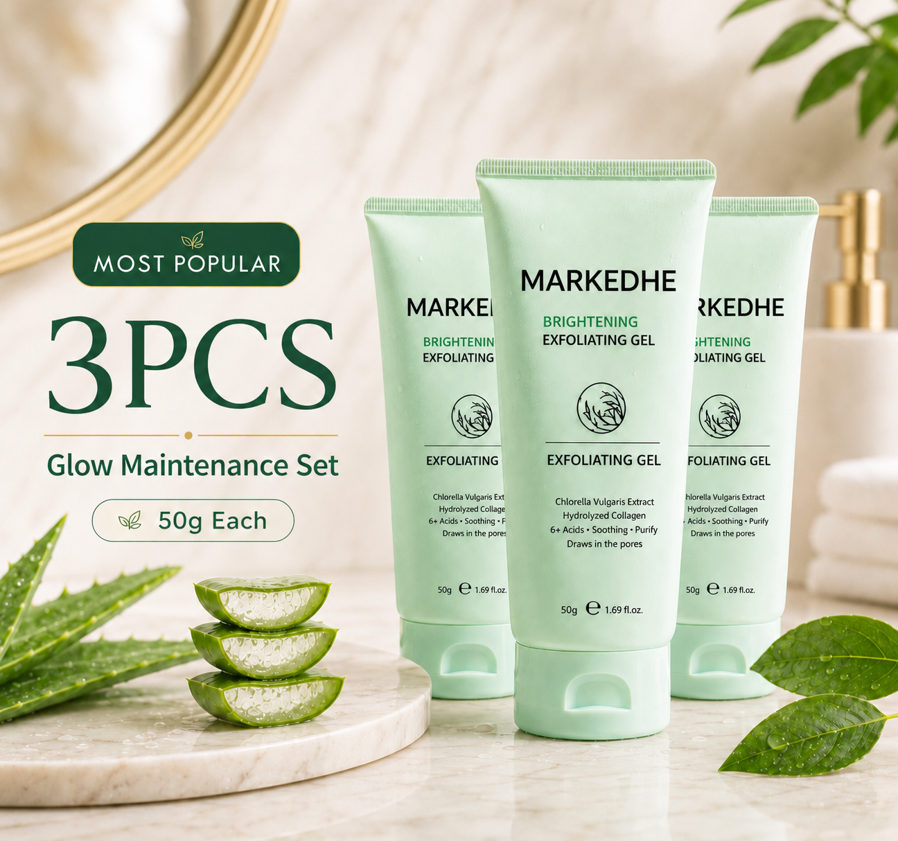 MARKEDHE Face & Body Soft Peel Glow Reset Gel