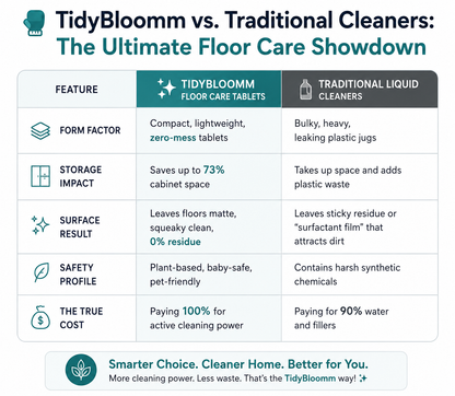TidyBloomm® Multi-Surface Antibacterial Cleaner for Hardwood, Tile & Laminate