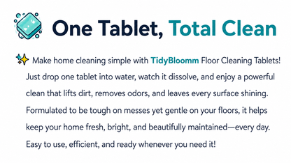 TidyBloomm® Multi-Surface Antibacterial Cleaner for Hardwood, Tile & Laminate