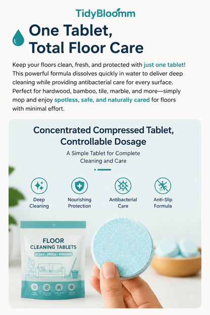 TidyBloomm Multi-Surface Antibacterial Cleaner for Hardwood, Tile & Laminate